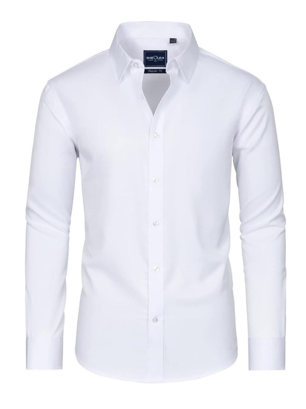 Men's XL Slim Fit White Dress Shirt
